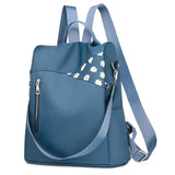 Waterproof Flower Print Teenage Student Backpack