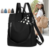 Waterproof Flower Print Teenage Student Backpack