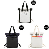 Waterproof Teenagers Boy Backpack Men Roll Top Shoulder Bag