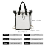 Waterproof Teenagers Boy Backpack Men Roll Top Shoulder Bag