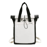 Waterproof Teenagers Boy Backpack Men Roll Top Shoulder Bag