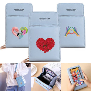 Waterproof Touch Screen Mobile Phone Bags Wallets Card Pack Women Crossbody