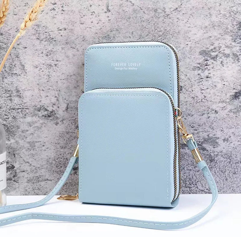 Waterproof Touch Screen Mobile Phone Bags Wallets Card Pack Women Shoulder Bag