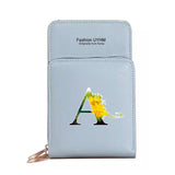 Waterproof Touch Screen Mobile Phone Bags Women Shoulder Bag Pu Leather Wallet