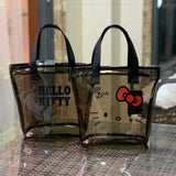 Waterproof Transparent Jelly Bag Large Capacity Cosmetic Storage Bag