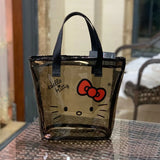 Waterproof Transparent Jelly Bag Large Capacity Cosmetic Storage Bag