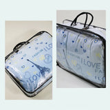 Waterproof Transparent Travel Bag Portable Zipper Pouch Organizer Totebag