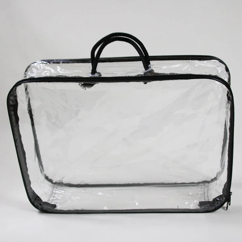 Waterproof Transparent Travel Bag Portable Zipper Pouch Organizer Totebag