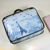 Waterproof Transparent Travel Bag Portable Zipper Pouch Organizer Totebag