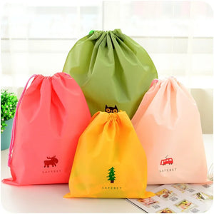 Waterproof Drawstring Storage Bags Shoe Pocket Organizer Toiletry Bag