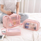 Waterproof Transparent Cosmetic Case Large Capacity Portable Travel Bag