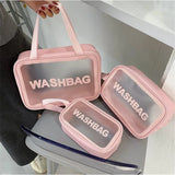 Waterproof Transparent Cosmetic Case Large Capacity Portable Travel Bag