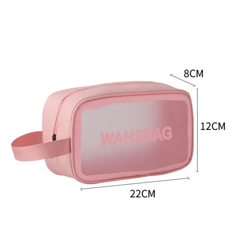 Waterproof Transparent Cosmetic Case Large Capacity Portable Travel Bag