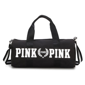 Waterproof Gym Bag for Women & Men Pink Nylon Handbags