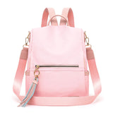 Waterproof Women Backpack Oxford Girl School Bag Contrast Female Shoulder Bags