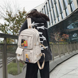 Waterproof Purple Women Backpack Preppy Travel Rucksack Fancy School Bag