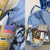 Waterproof Women College Student Schoolbag Travel Boy Book Bag