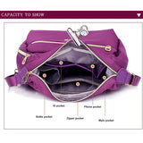 Waterproof Women Handbags Multifunctional Shoulder Messenger Bag Nylon Bolsa Fem