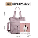 Waterproof Women Shoulder Bag Casual Nylon Storage Bag Large Capacity