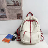 Waterproof Leather Backpack School Laptop Bag