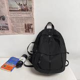 Waterproof Leather Backpack School Laptop Bag