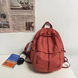 Waterproof Leather Backpack School Laptop Bag