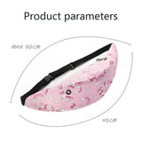 Colorful Printed Waterproof Women's Belt Bag with Headphone Jack