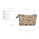 Waterproof Women's Makeup Bag Mushroom Cosmetics Organizer Bag