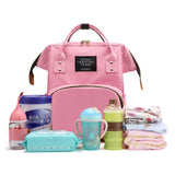 Waterproof Zipper Travel Mommy Backpack Casual Baby Nursing Nappy Bag Handbag