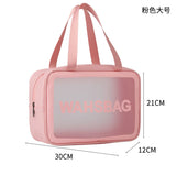 Waterproof Cosmetic Bag Portable PU Transparent Wash Bag