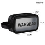 Waterproof Cosmetic Bag Portable PU Transparent Wash Bag