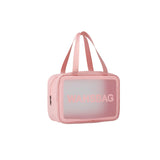 Waterproof Cosmetic Bag Portable PU Transparent Wash Bag