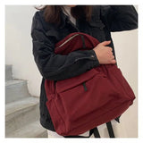 Waterproof Large-Capacity Schoolbag Zipper Backpack Y2K