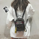 Waterproof Transparent PVC Mini Jelly Backpack Female