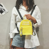 Waterproof Transparent PVC Mini Jelly Backpack Female