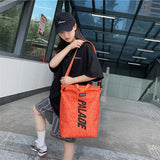 Watertight Couples Backpack Long School Bag Orange Kna
