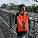 Watertight Couples Backpack Long School Bag Orange Kna