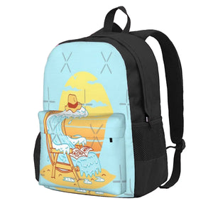 Wave On The Beach Travel Backpacks for Men and Women