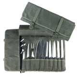 Waxed Canvas Cooking Chef Bag Roll Bag Carry Case Bag