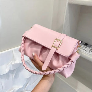 Cloud Handbag Armpit Bag Soft PU Leather One Shoulder Bag
