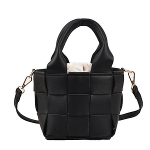 Women's Summer Bucket Tote Crossbody Bag Pu Leather Handbag