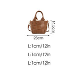 Women's Summer Bucket Tote Crossbody Bag Pu Leather Handbag