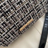 Weave PU Leather Small Square Bag For Women Summer Solid Shoulder Handbags