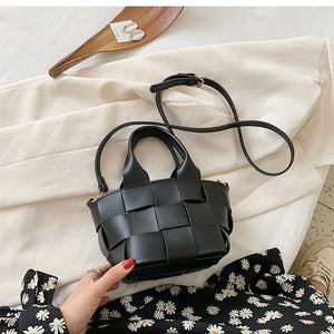 PU Leather Crossbody Bag for Women Solid Color Shoulder Bag Female Handbag