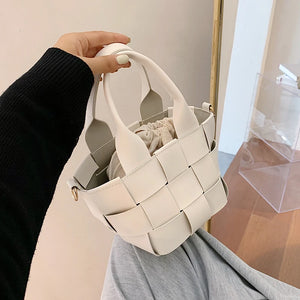 PU Leather Crossbody Bag for Women Solid Color Shoulder Bag Female Handbag