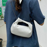 PU Leather Small Crossbody Bag with Chain Shoulder Handba