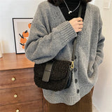 Plush Winter Shoulder Bag for Women