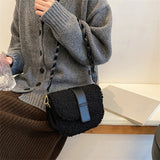 Plush Winter Shoulder Bag for Women