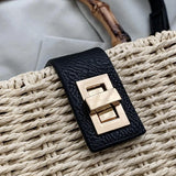 Summer Straw Weave Tote Bag for Women