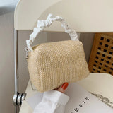 Bohemia Knitted Ruched Beach Tote Bag